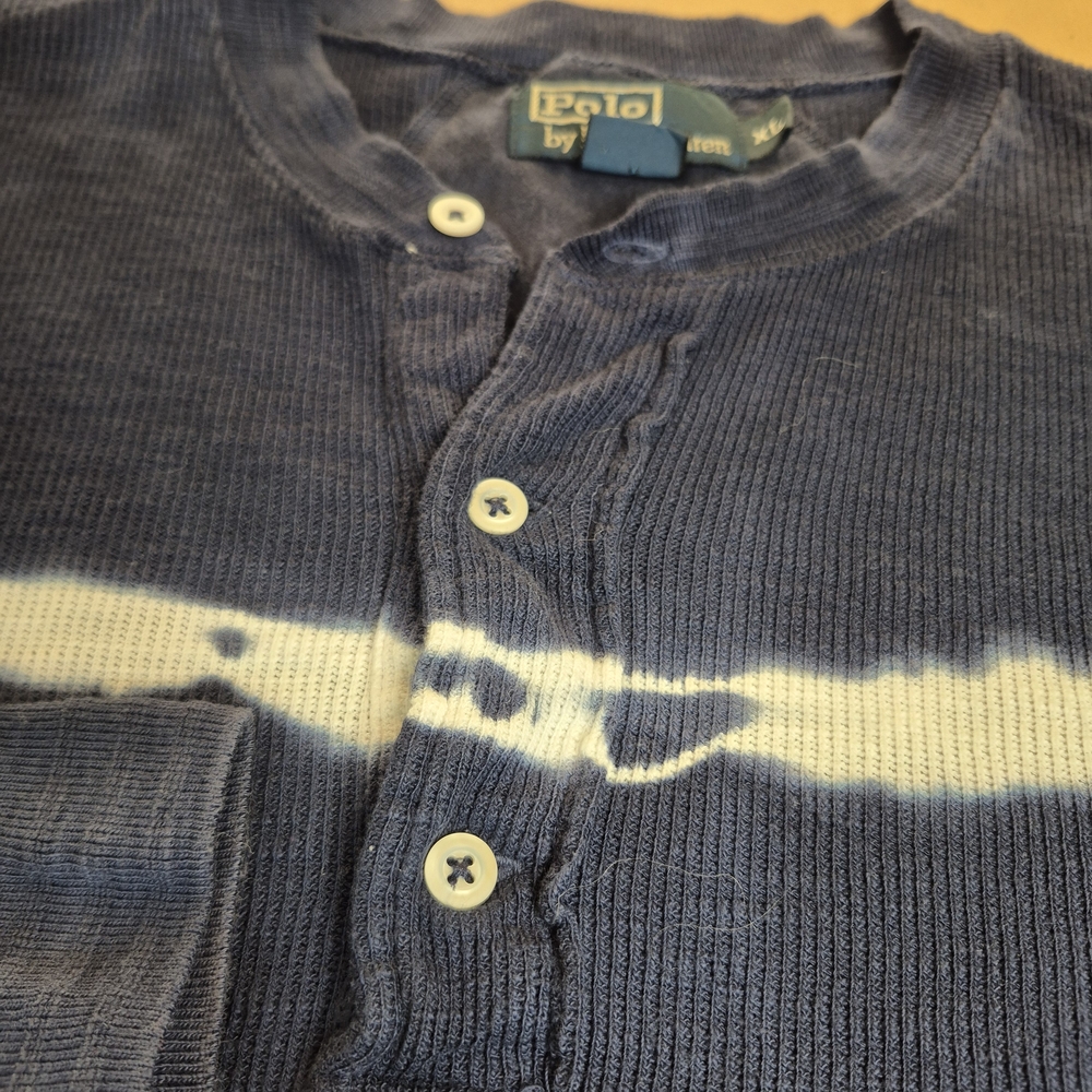 Polo by Ralph Lauren Blue and White Men's Shirt - Rare Find! 1235/375 - Picture 6 of 10
